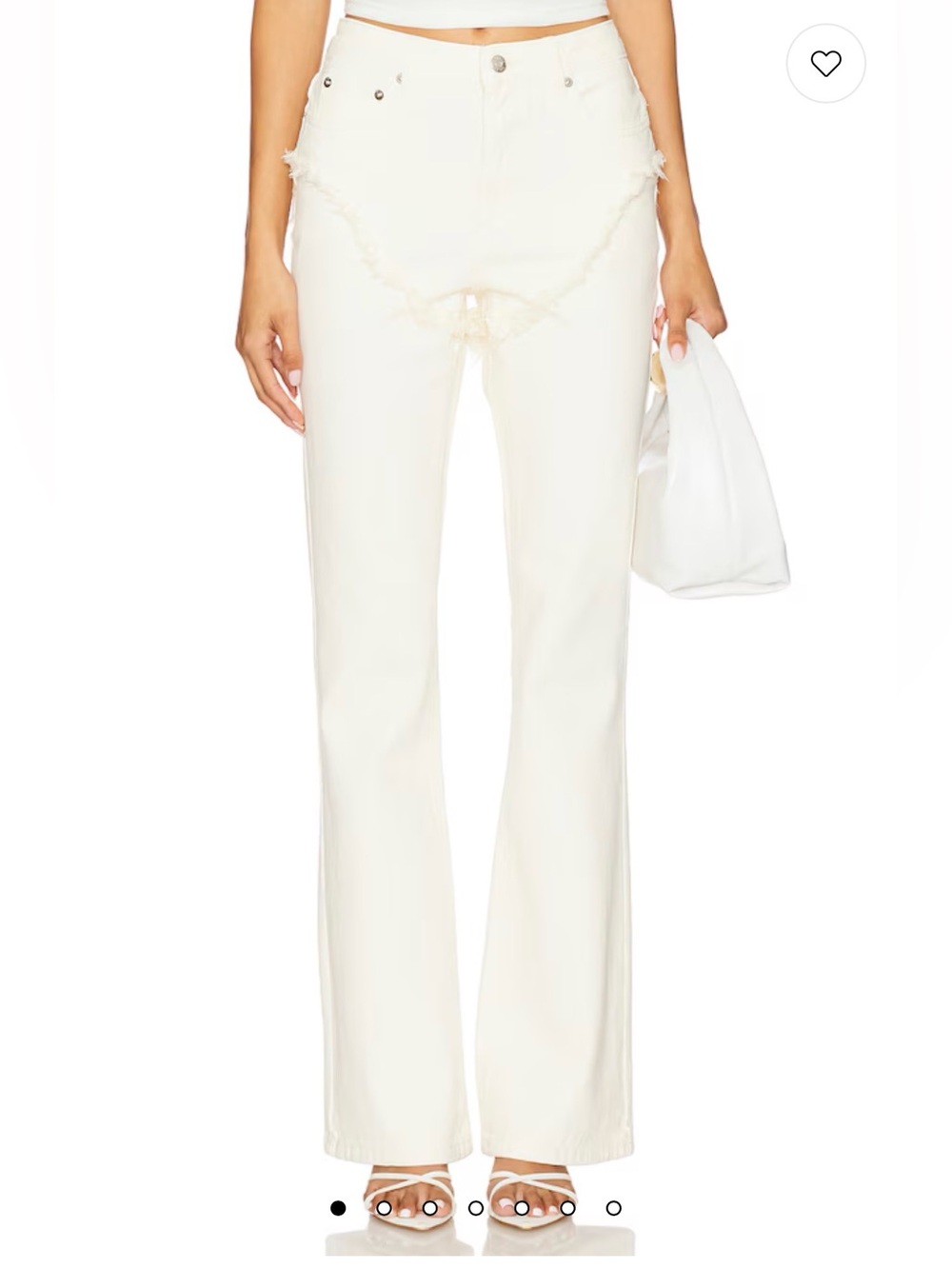 Seroya Dahlia frayed flare jeans